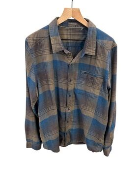 Toad & Co Men’s Plaid Flannel Shirt – Size Large